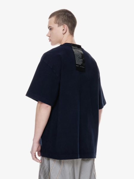 Футболка оверсайз с принтом POST POST SCRIPTUM, цвет: синий, 1146.11.00.BLU купить онлайн