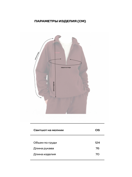 Свитшот на молнии (бордовый) Label .B, цвет: Бордовый, Tp.02.3.3756.1125BRD купить онлайн