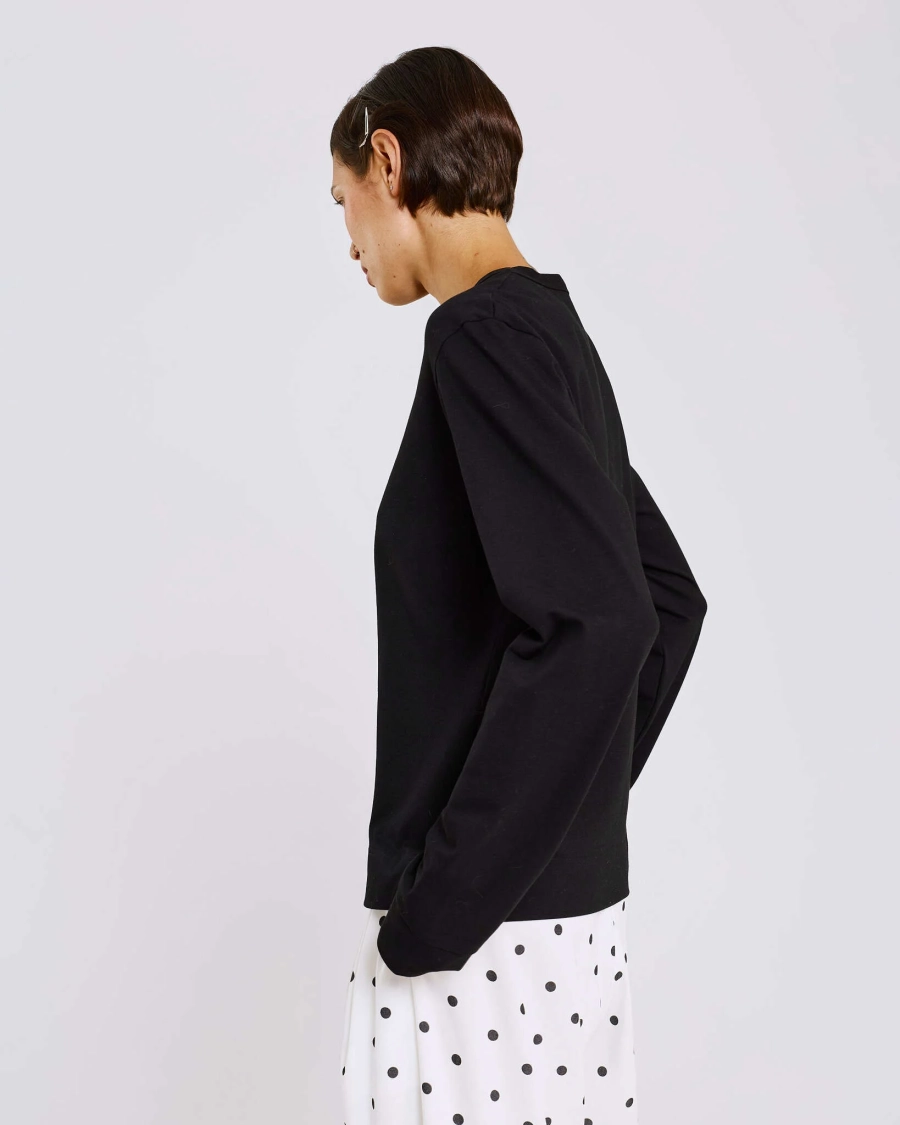 Лонгслив из хлопка Anmuse, цвет: Черный, LSV26SP316-BLC купить онлайн