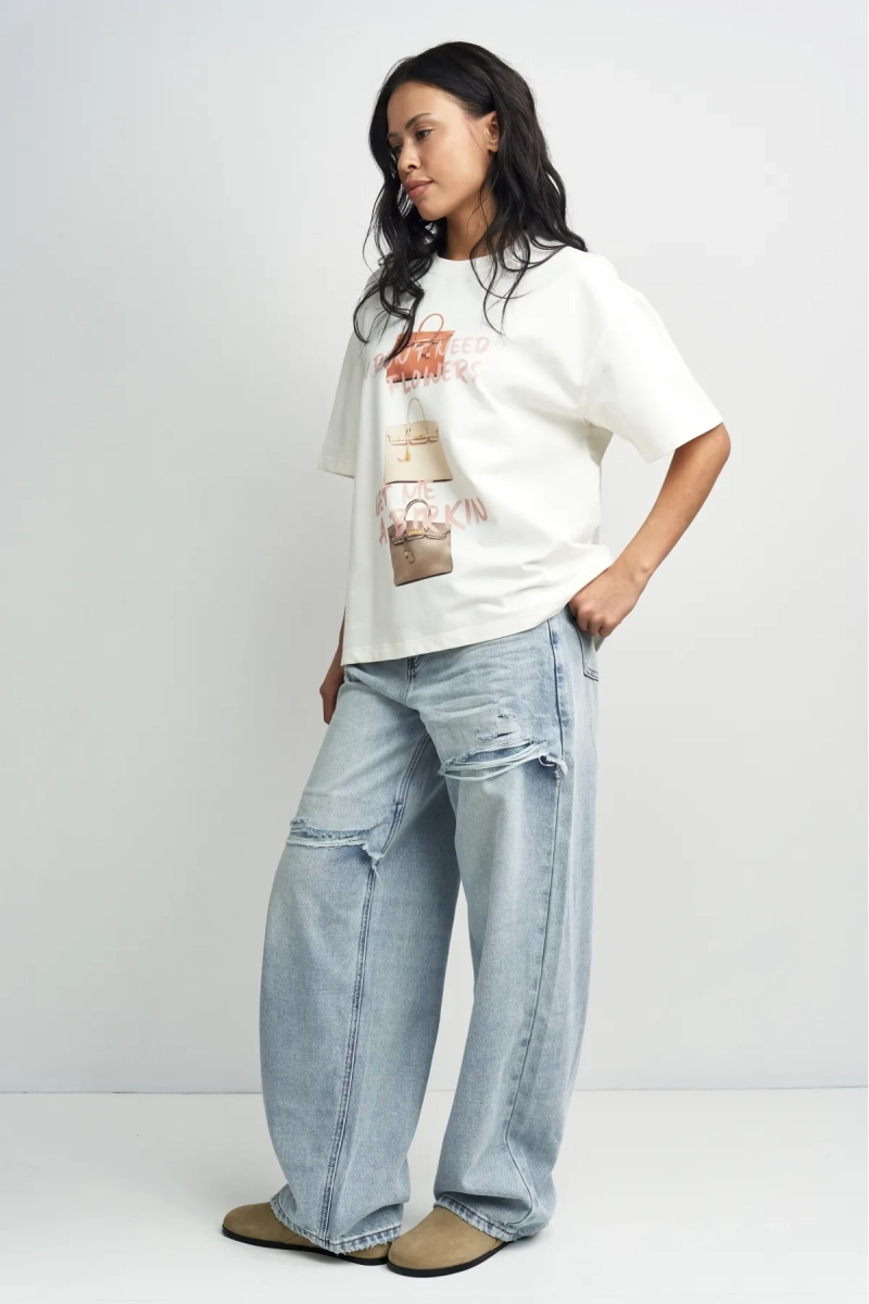 Футболка Биркин Erist store, цвет: молочный, НФ-00003385 купить онлайн