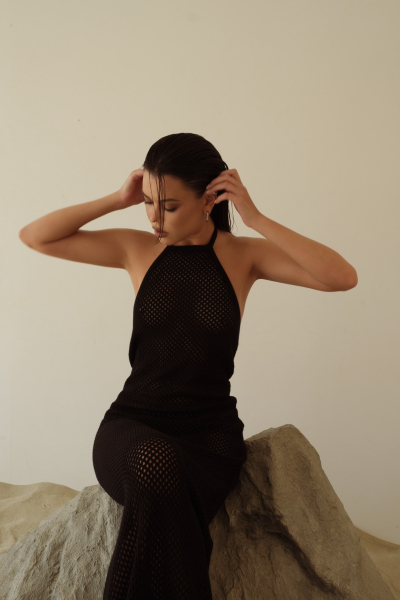 Платье-сетка НИ ИМЕНИ, НИ ПОХОЖИХ, цвет: Черный, 00-00000084 купить онлайн