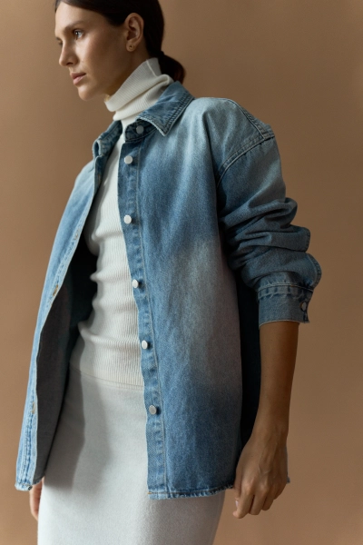 Джинсовая куртка DENIM CAPSULE blue tint Ricoco, цвет: синий, 6042/1 купить онлайн