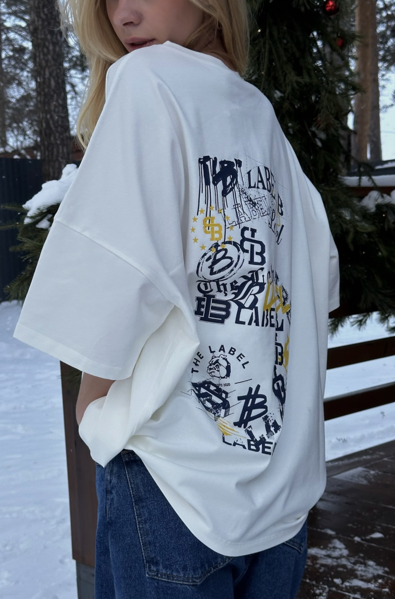 Футболка объемная HB WHITE Label .B, цвет: WHITE, Tp.04.5.0139.0825HB купить онлайн