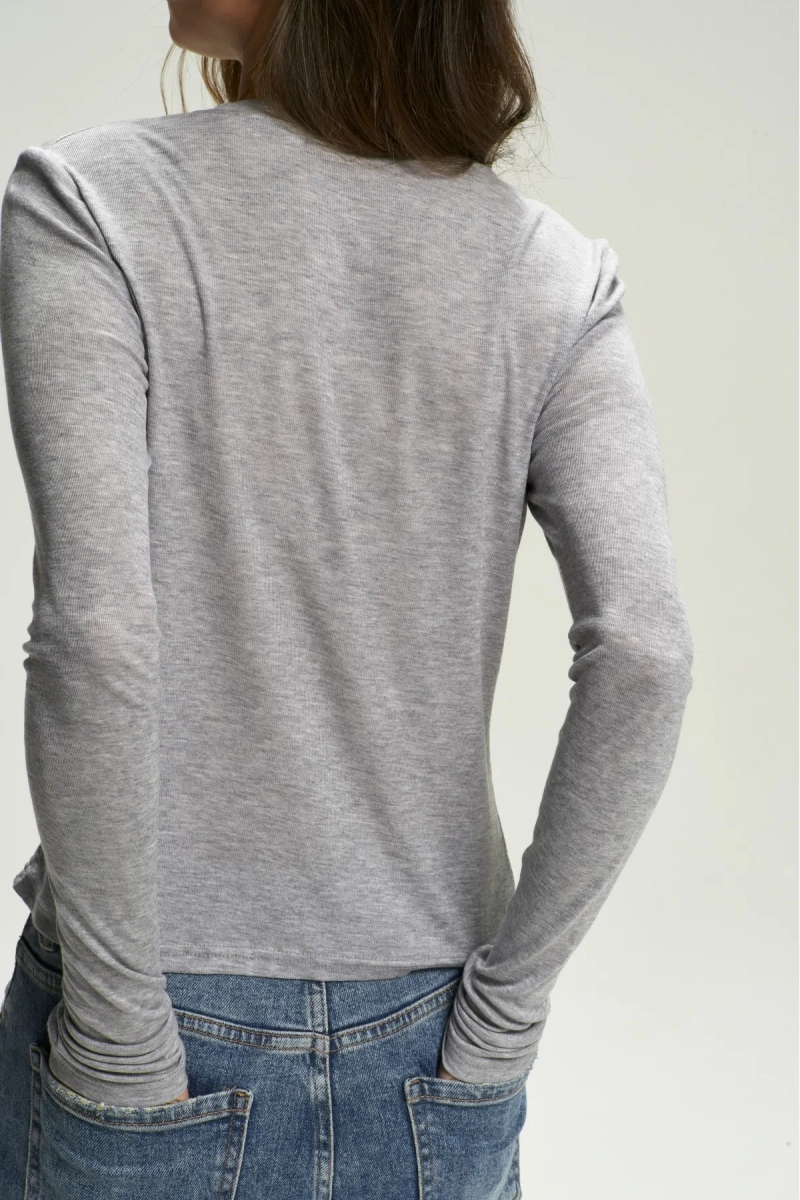 Лонгслив BASIC Grey Erist store, цвет: серый, НФ-00002693 купить онлайн