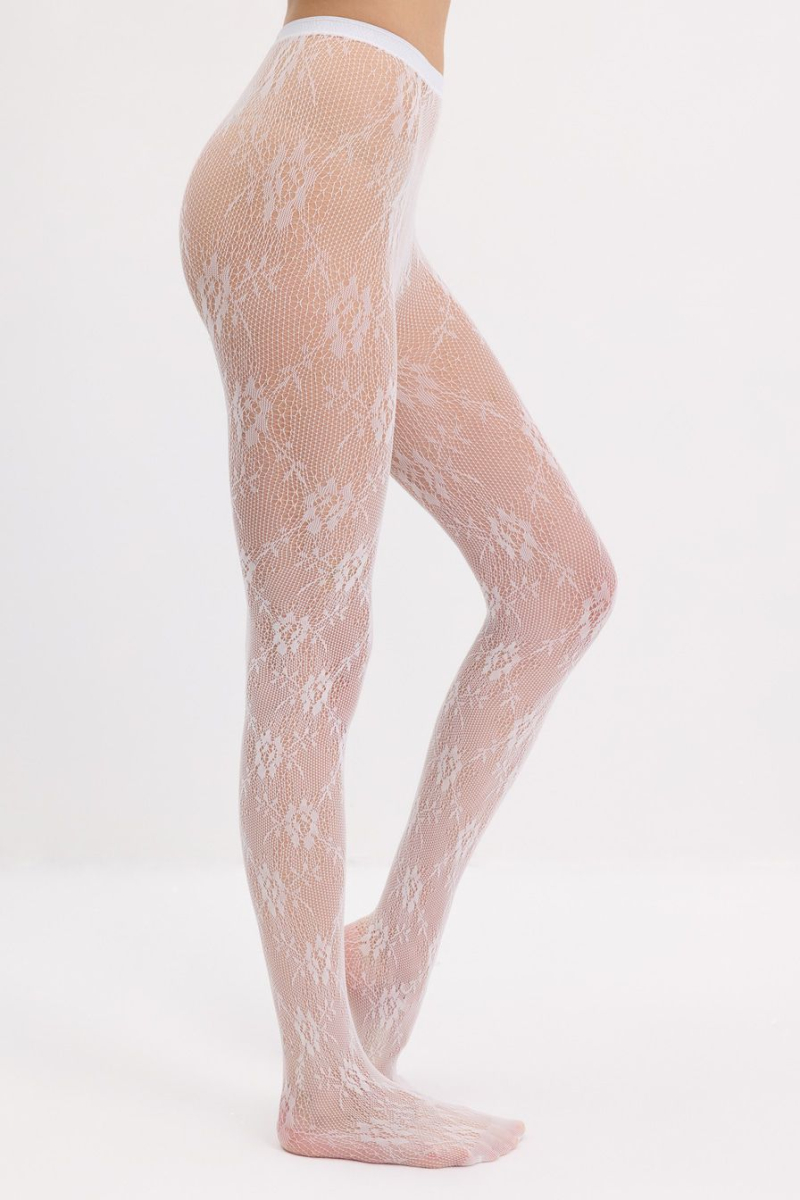 Ажурные колготки TOPTOP, цвет: белый TT.081.16491.100 купить онлайн