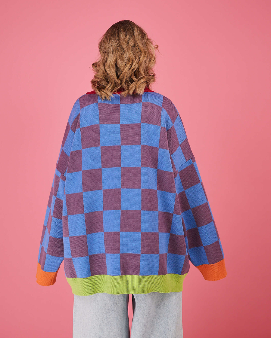 Свитер Городской архив TABOO, цвет: синий, SVcell2 купить онлайн