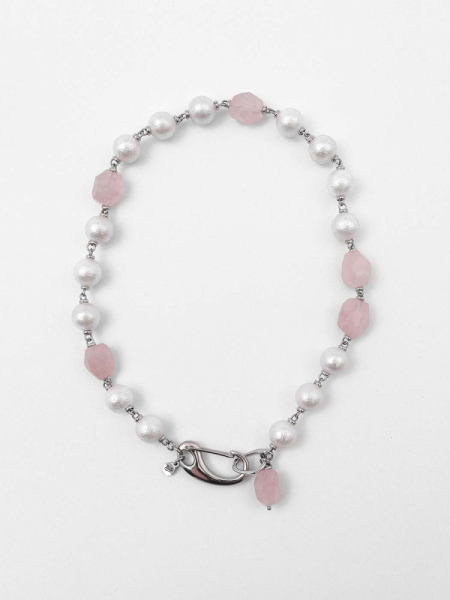 Колье "Rose quartz"