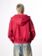 Худи Vintage waves zip hoodie U NAIPACHE, цвет: красный,  купить онлайн
