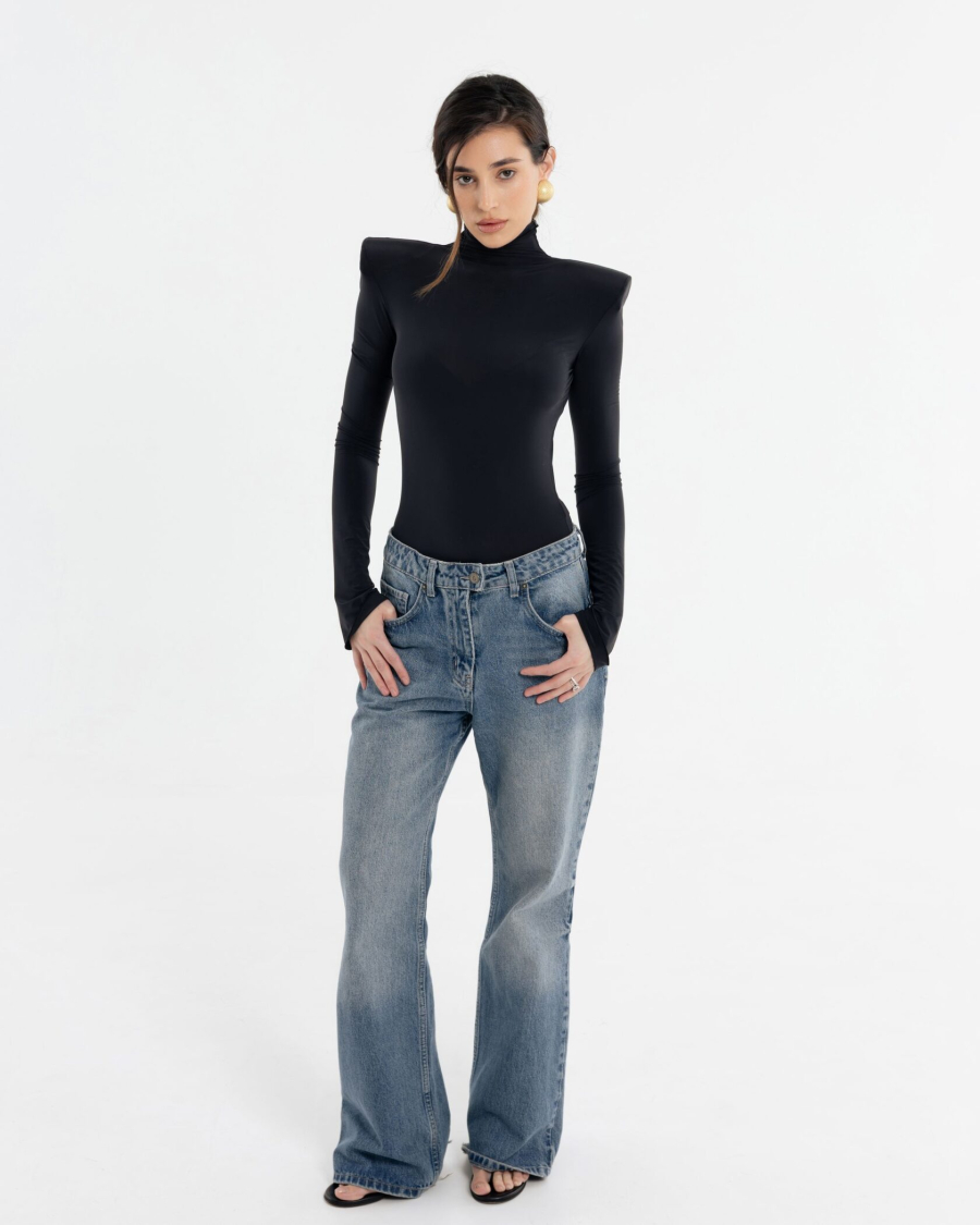 Облегающее боди YONSRU, цвет: Черный,  купить онлайн