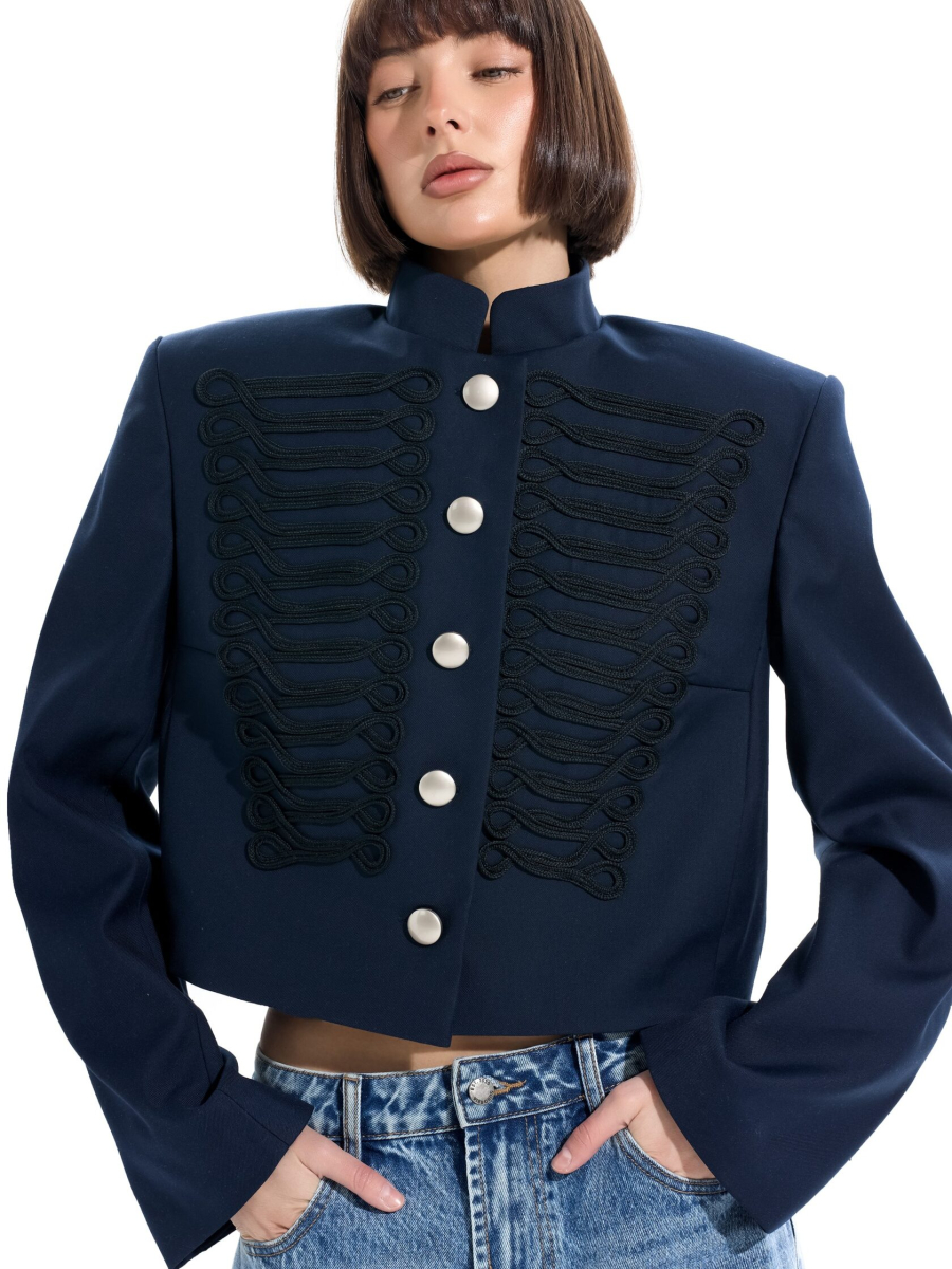 Гусарский жакет ANOTHER SELECT, цвет: синий, 00197 купить онлайн