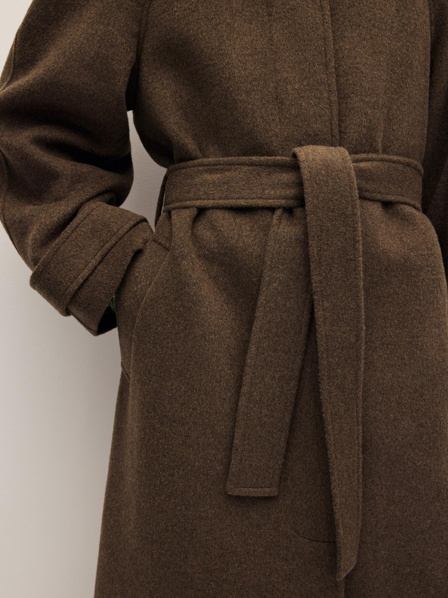 Пальто реглан из шерсти Chaika, цвет: коричневый, AW25CO01-45 купить онлайн