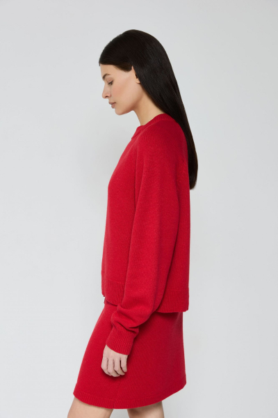 Джемпер кроп из смесового кашемира AROUND, цвет: красный, 2111_84C25 купить онлайн