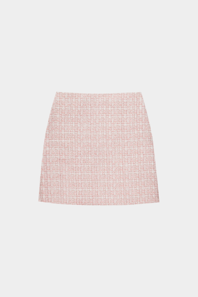 Юбка мини из твида REFERT, цвет: светло-розовый, 07-2627/13-2511 купить онлайн