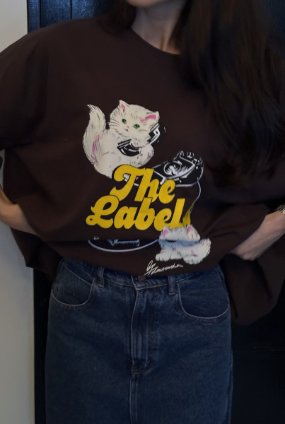 Футболка The Meow Label BROWN