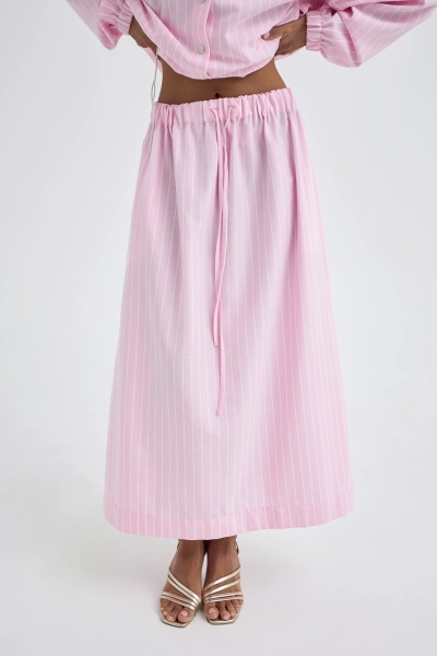 Юбка из хлопка Shtripling, цвет: розовый, SHSKT011PINK купить онлайн