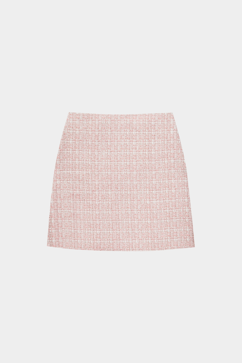 Юбка мини из твида REFERT, цвет: светло-розовый, 07-2627/13-2511 купить онлайн