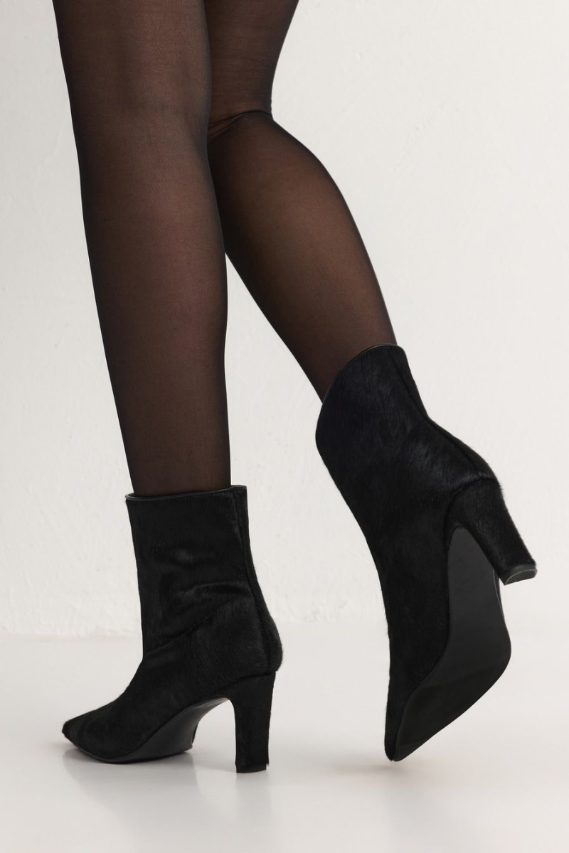 Ботильоны из натуральной кожи Lera Nena, цвет: черный с принтом LN.301.16889.901 купить онлайн