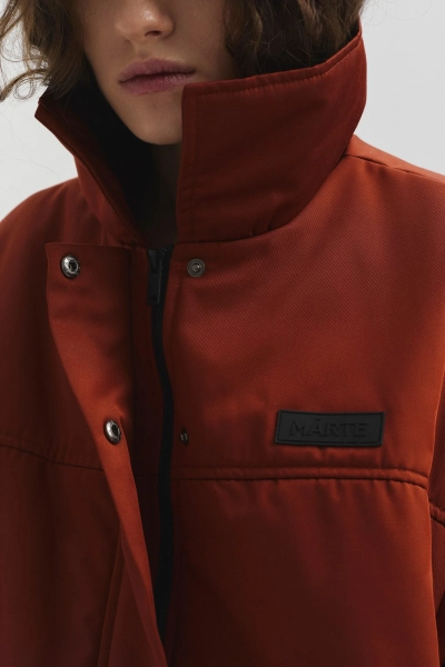Бомбер укороченный marte, цвет: терракотовый,  купить онлайн