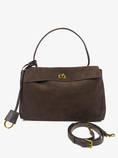 Сумка SANDRA MEDIUM brand salad, цвет: suede brown J-704-PHR 6943 купить онлайн