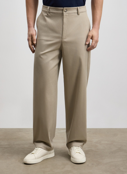 Прямые брюки из испанского хлопка ALL WE NEED, цвет: Светло-серый, 2603M16122-04 купить онлайн