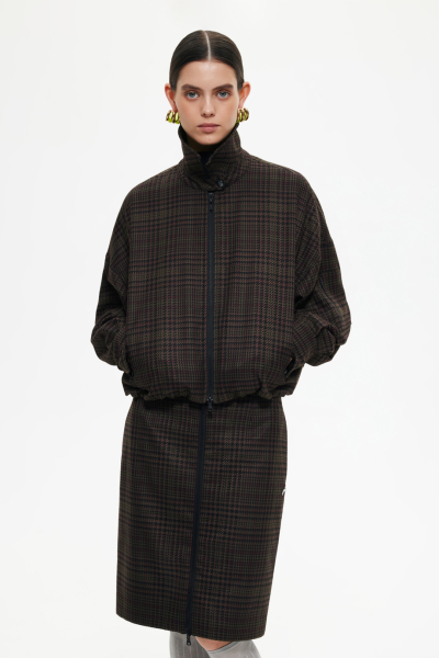 Жакет в клетку DREAMS BY ALENA AKHMADULLINA, цвет: хаки, 225102040204283/518000 купить онлайн