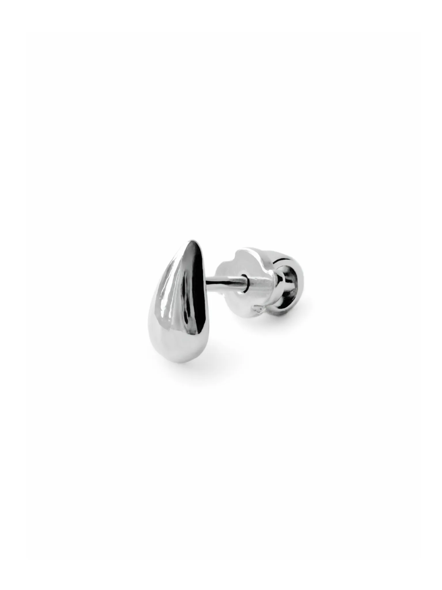 Серебряная моносерьга "Drop"