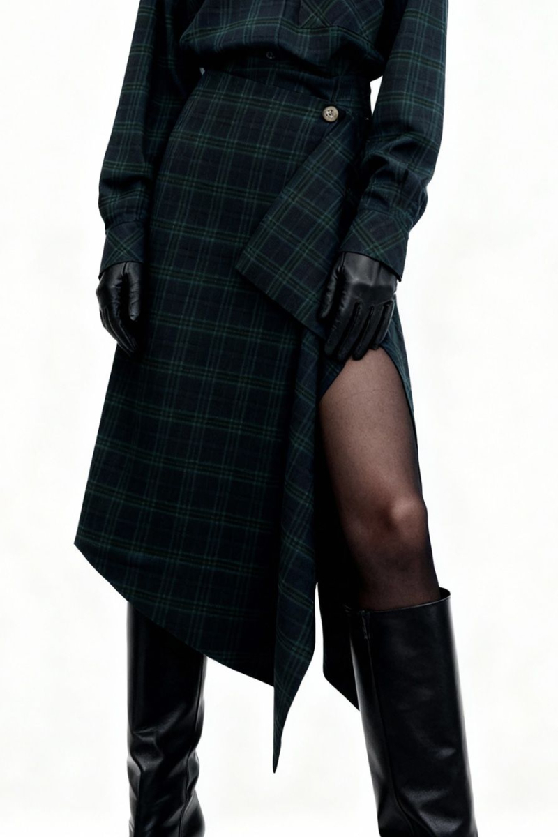 Юбки-миди асимметричного кроя TOPTOP, цвет: синий с принтом, TT.071.18350.621 купить онлайн