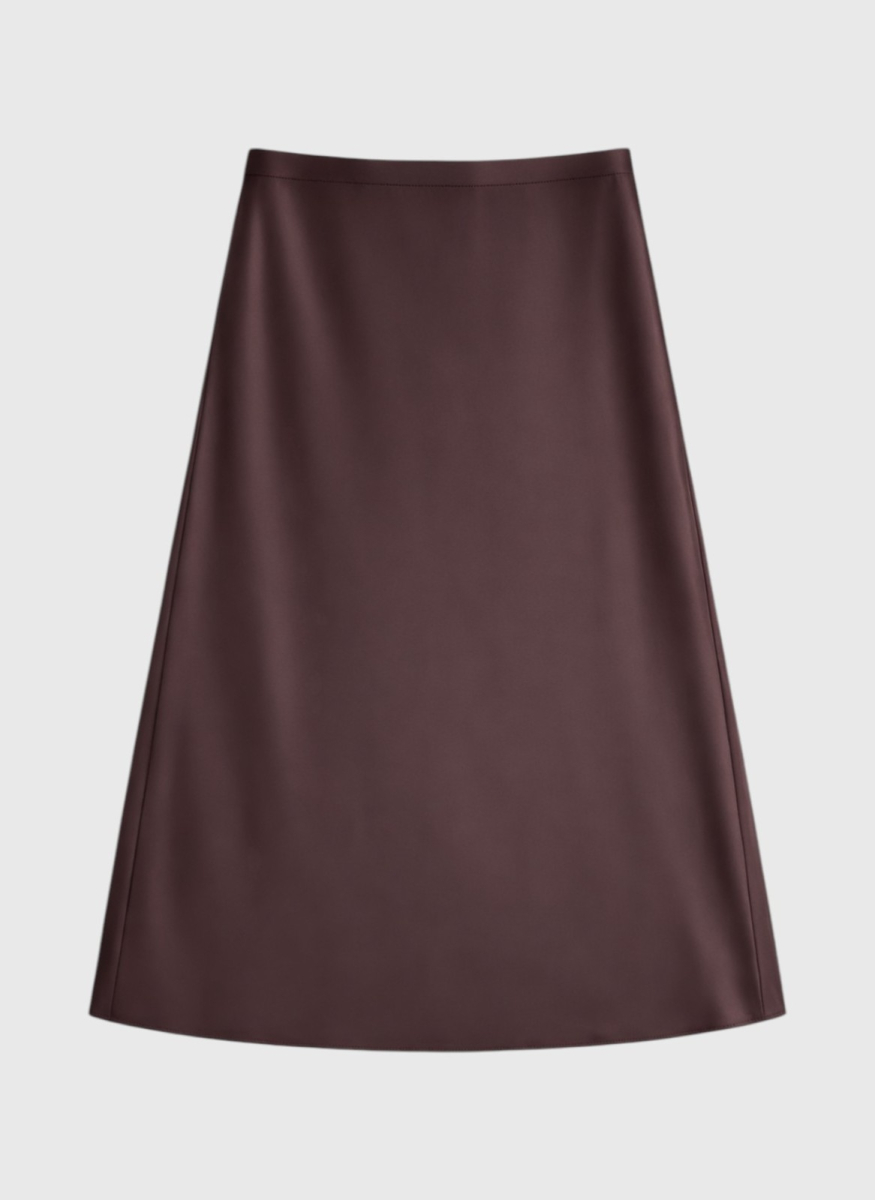 Юбка миди из шелка