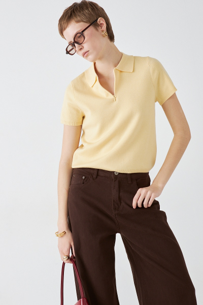 Джемпер - поло MIA AIM, цвет: лимонный, MIA480/1 купить онлайн