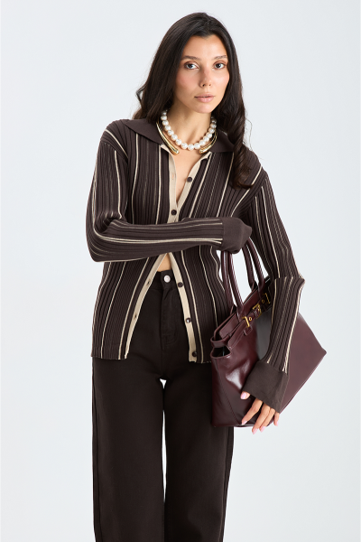 Кардиган MIA AIM, цвет: шоколадный, Mia487 купить онлайн