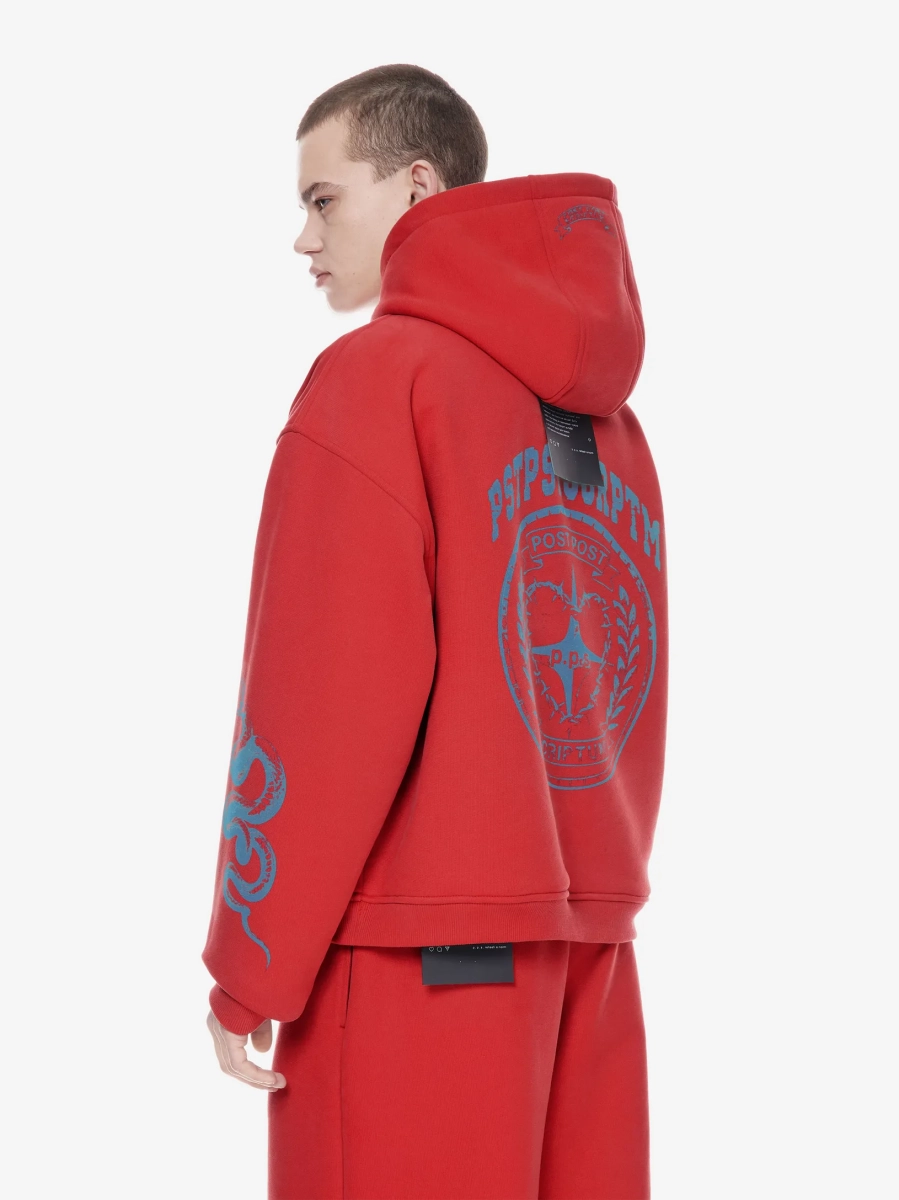 Худи с принтом POST POST SCRIPTUM, цвет: красный, 1125.002.00.03.426 купить онлайн