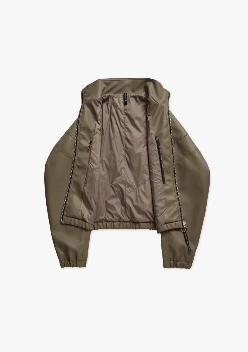 Бомбер из экокожи KRAKATAU, цвет: мох, Qw519A-515 купить онлайн