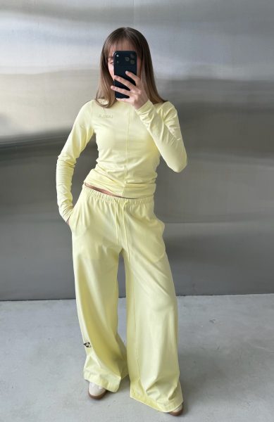 Лонгслив слим-фит Label .B, цвет: Желтый,  купить онлайн