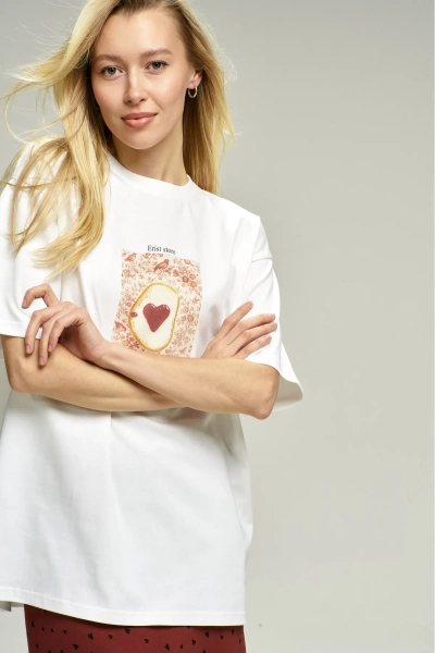 Футболка Breakfast White Erist store, цвет: белый, НФ-00002920 купить онлайн