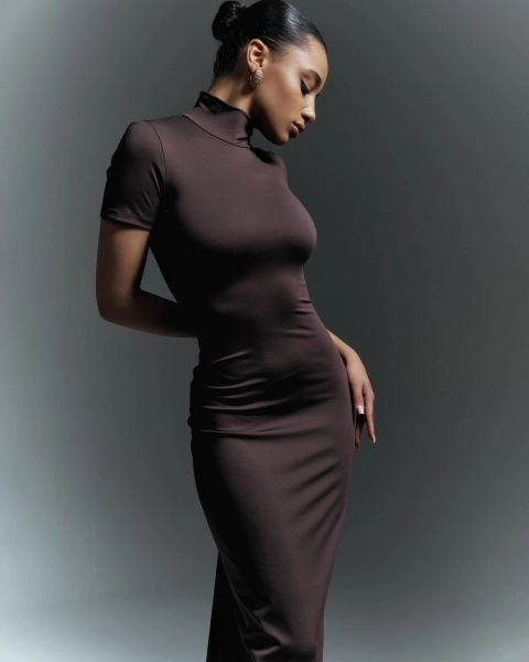 Платье SECOND SKIN BORDO YONS, цвет: Бордовый  |новая коллекция купить онлайн
