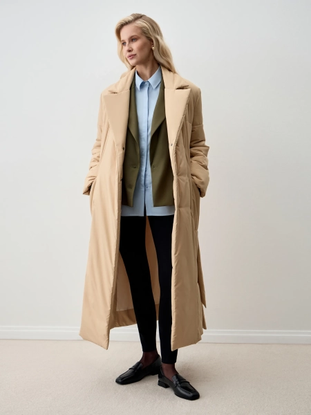 Пальто AGROS ANNA PEKUN, цвет: бежевый, 15.2554.110 купить онлайн