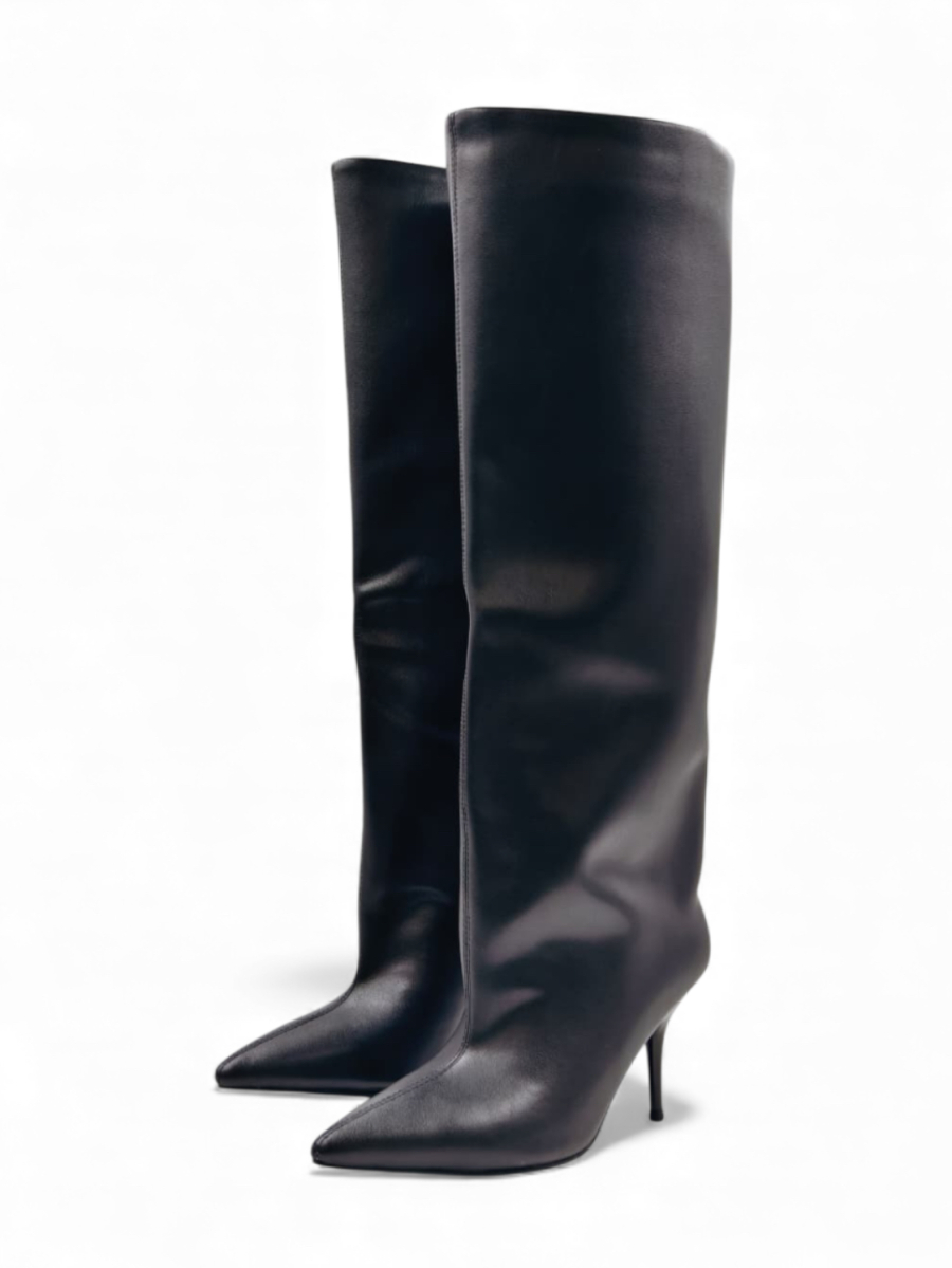 Сапоги демисезонные из натуральной кожи GRANDERA, цвет: Черный vh6858-j1727-1tp/8p3 (896) купить онлайн