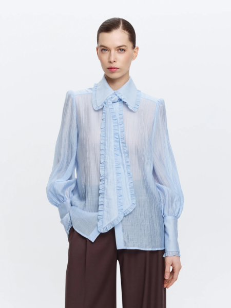 Полупрозрачная блуза