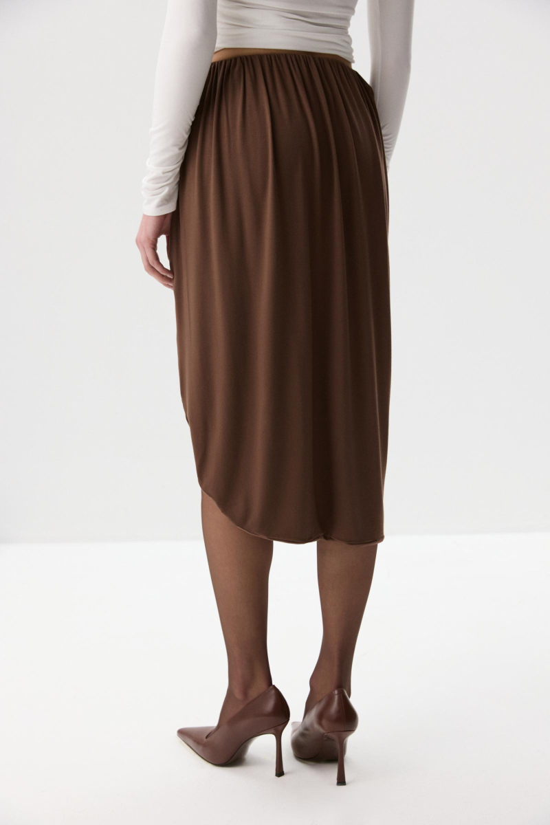 Юбка - баллон Charmstore, цвет: шоколадный, 216-47365-551 купить онлайн