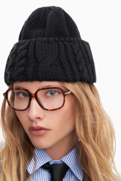 Шапка из смесовой шерсти мериноса TOPTOP, цвет: Черный TT.601.13736.900 купить онлайн