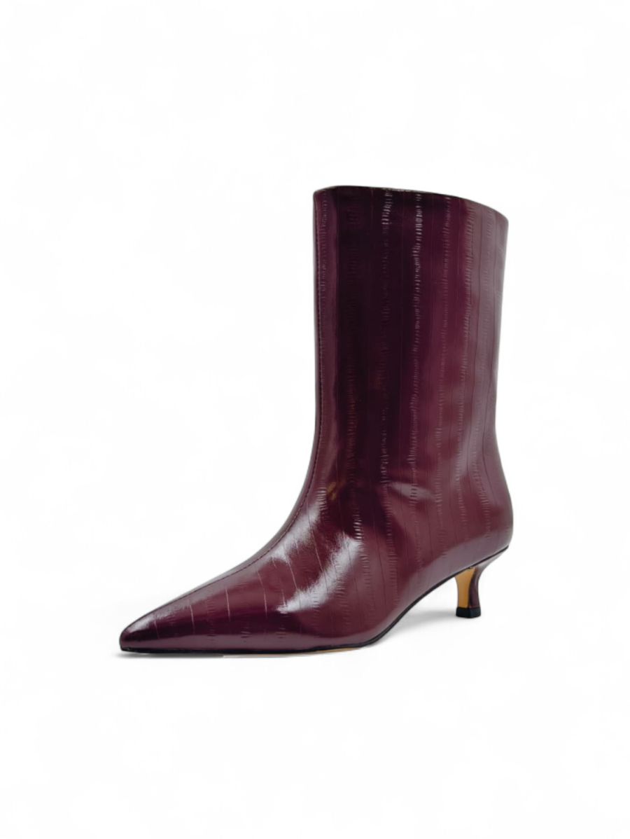 Ботильоны демисезонные из натуральной кожи GRANDERA, цвет: Бордовый 19213-25-602-4/r (867) купить онлайн