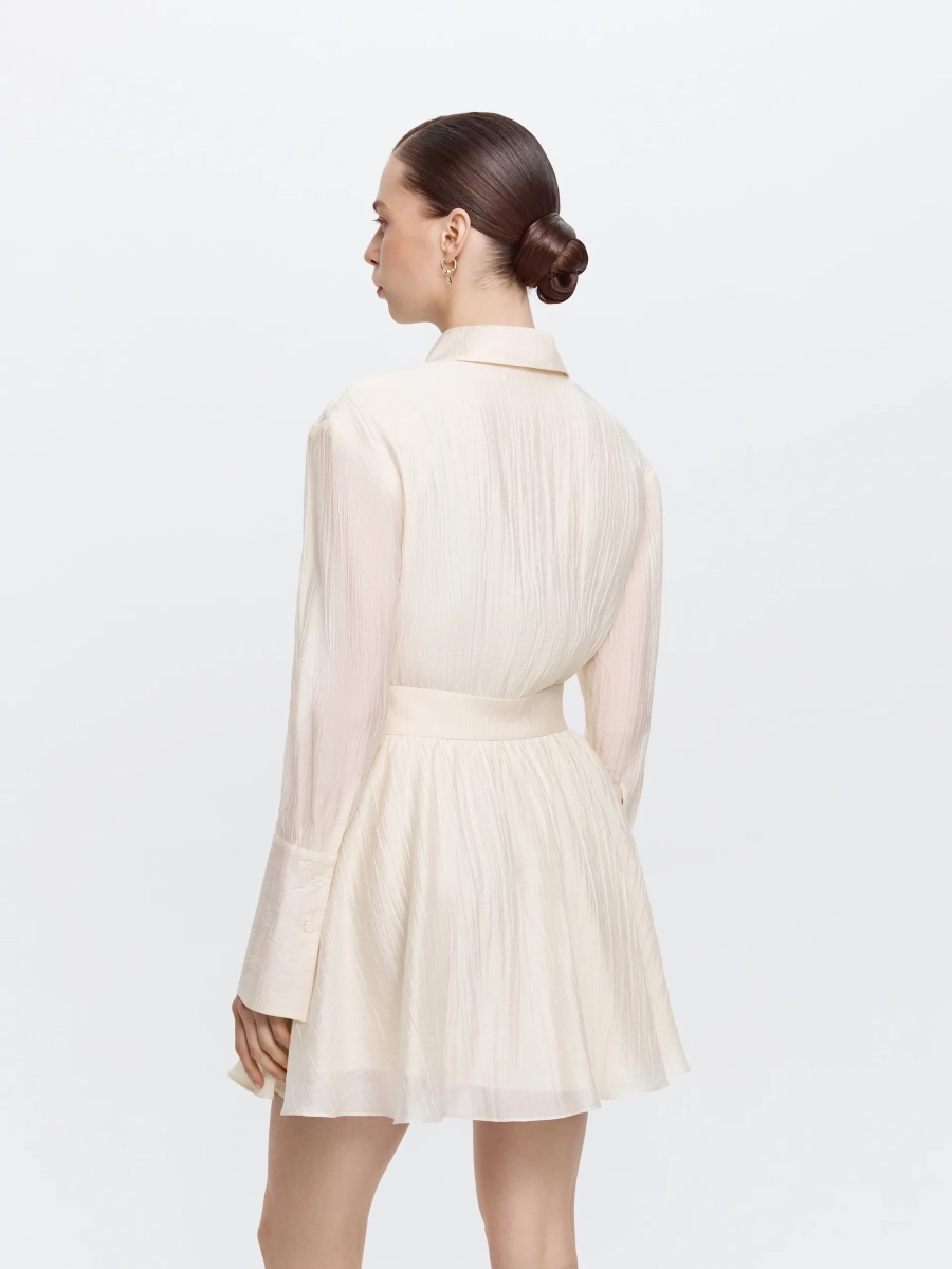 Платье с юбкой-солнцем ANNA PEKUN, цвет: кремовый,  купить онлайн