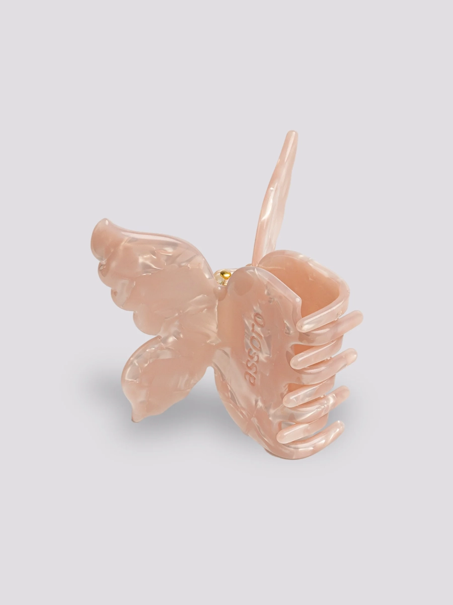 Краб для волос ASSORO, цвет: персиковая бабочка butterfly-peach-crab купить онлайн