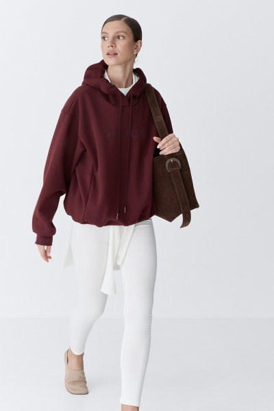 Худи утепленный essentials Ricoco, цвет: сливовый, 7027/3 купить онлайн