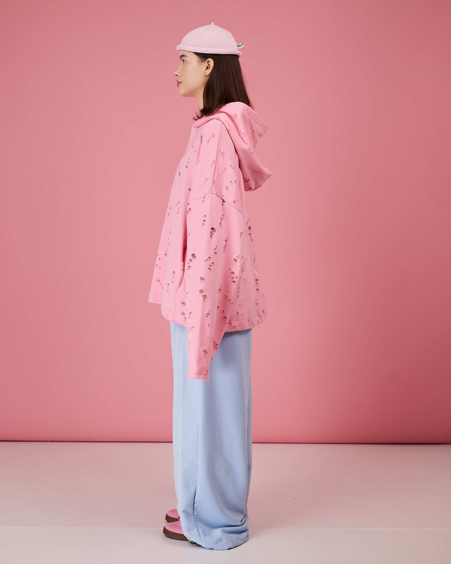 Табуха с затяжками рванка TABOO, цвет: розовый, TsZ04 купить онлайн