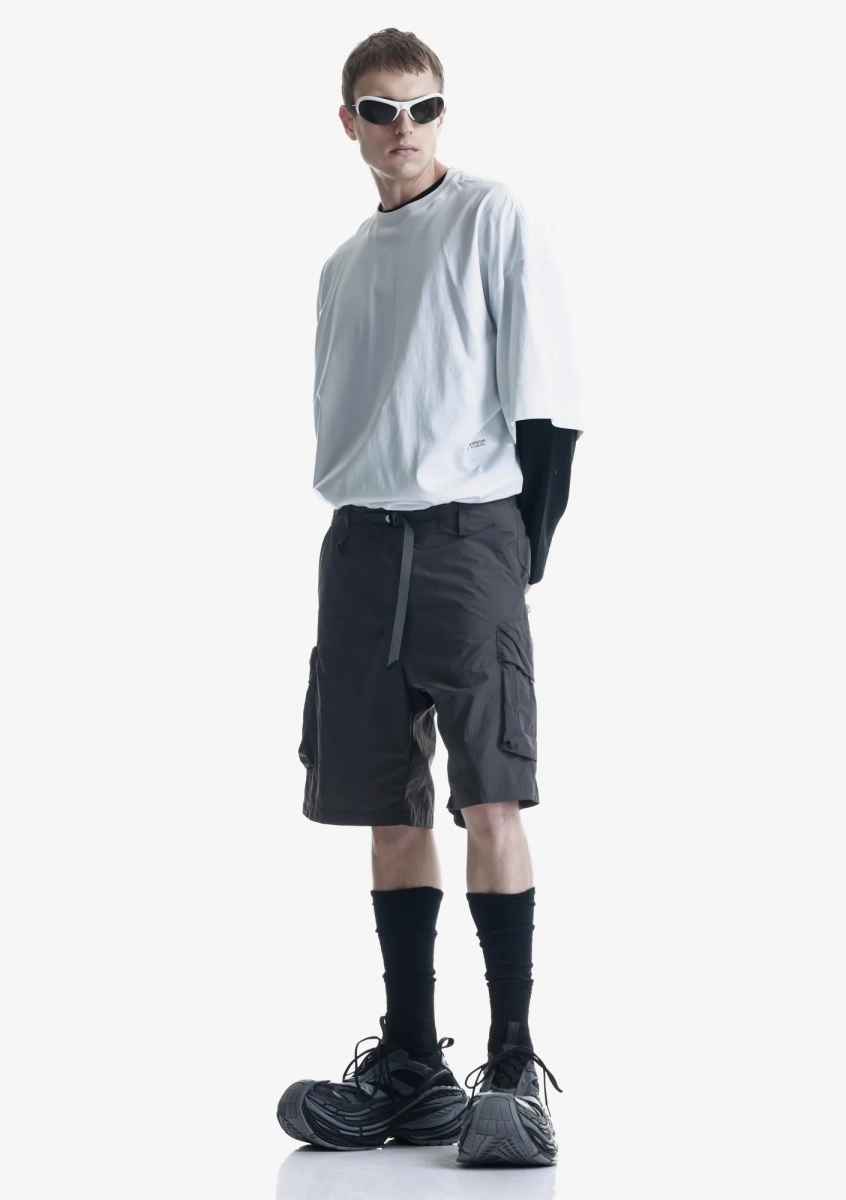 Свободная футболка с логотипом KRAKATAU, цвет: белый, Tm142-4 купить онлайн