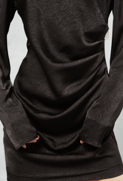 Платье с акцентными плечами Dark MINI, цвет: Черный, НФ-00000456 купить онлайн