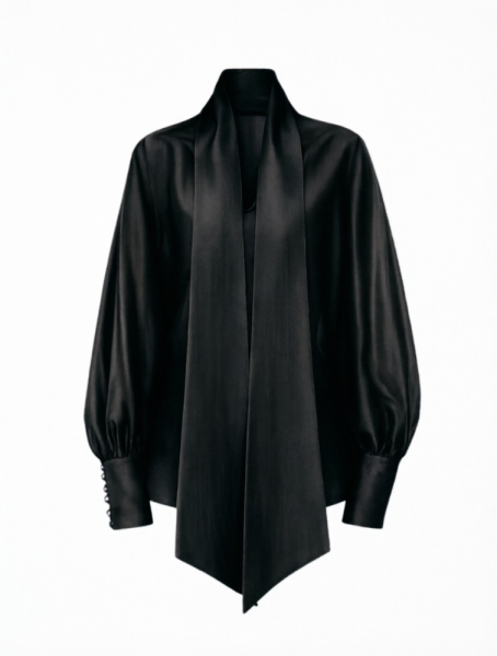 Блуза воздушная с бантом