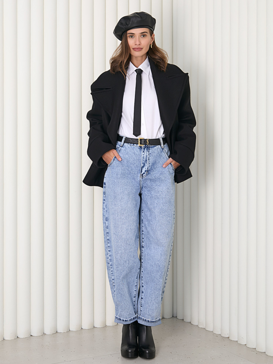 Джинсы-баллон I.B.W., цвет: голубой, TR036 купить онлайн