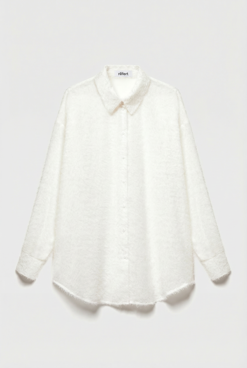 Рубашка с пушистой фактурой